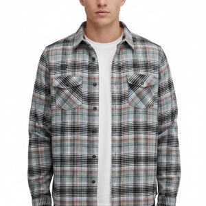 KUHL Men's Size Large Plaid Button Down Western Long Sleeve Shirt Tencel Stretch